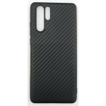 TPU Silicone Rubber Black Carbon Back Case For Huawei P30 Pro VOG-L29 Slim Fit Look